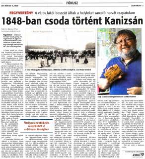 Zalai Hírlap 2017 03 14 062sz 05old - 1848-ban csoda történt Kanizsán.jpg Zalai Hírlap 2017 03 14 062sz 05old - 1848-ban csoda történt Kanizsán.jpg