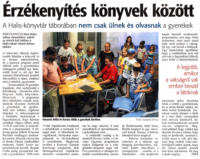 Zalai Hírlap 2021 07 03 152sz 03old - Érzékenyítés könyvek között.jpg Zalai Hírlap 2021 07 03 152sz 03old - Érzékenyítés könyvek között.jpg