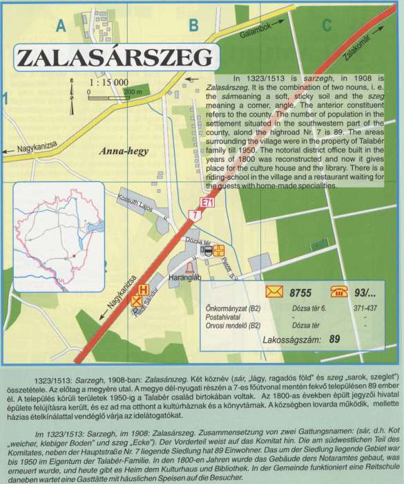 Zalasárszeg - Zala megye Atlasz - Gyula - HISZI-MAP, 1997.jpg Zalasárszeg - Zala megye Atlasz - Gyula - HISZI-MAP, 1997.jpg